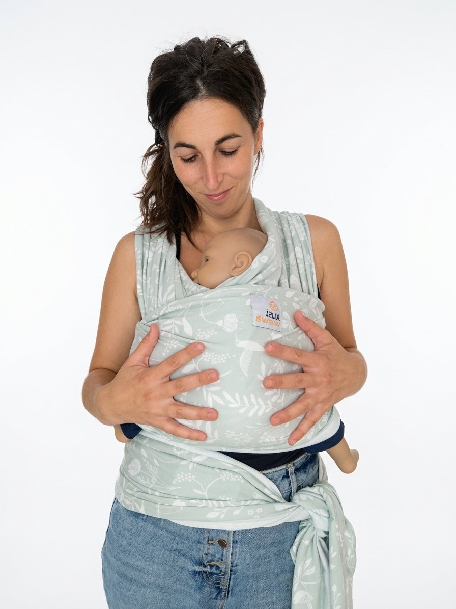 FULAR SEMIELASTICO KUSI WAWA ESTAMPADO FLORAL