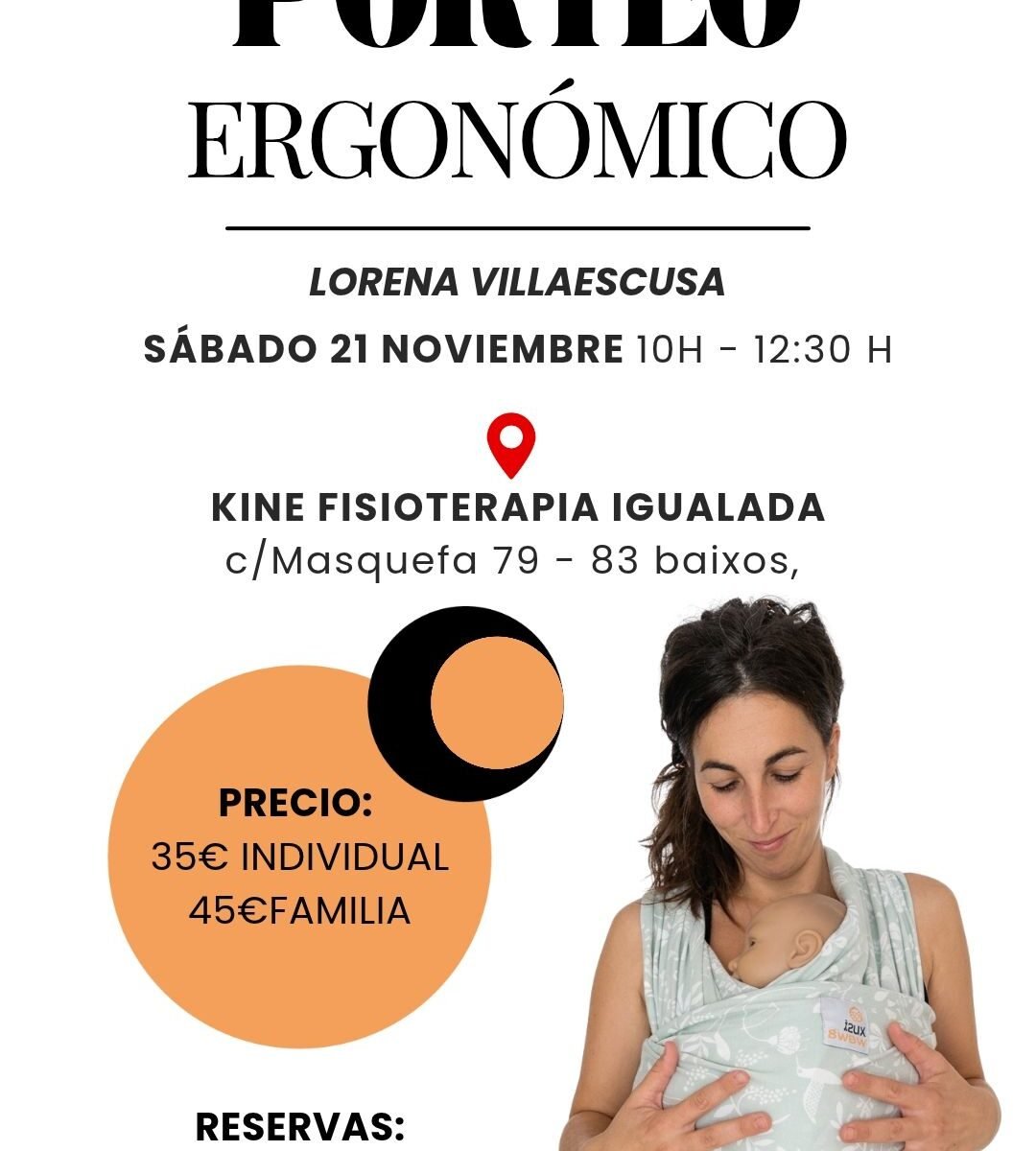 Taller teórico-práctico de porteo ergonómico